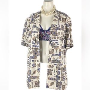 Vintage Hampton Row Short Sleeve Blazer Sz 14